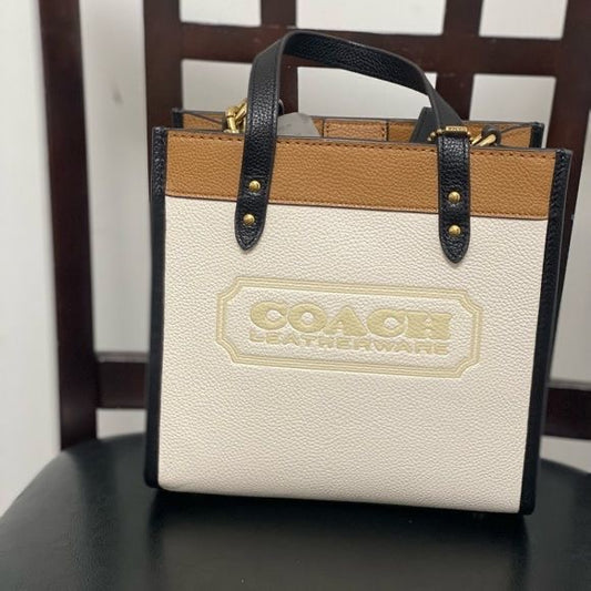Coach Leather Small Tote with Brand Box