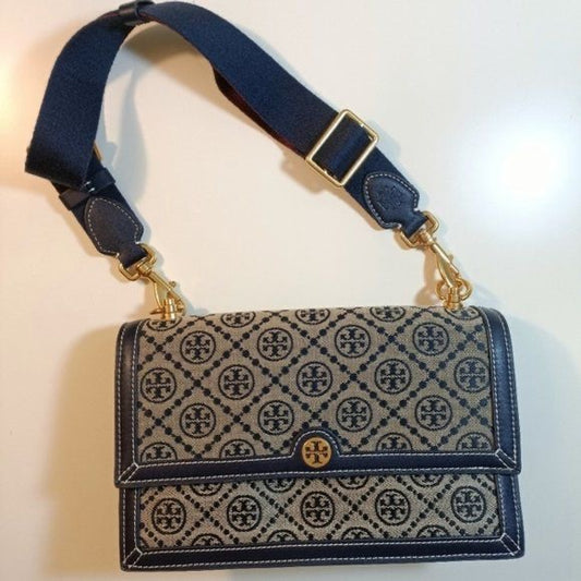 Tory Burch Jacquard Crossbody Bag with Brand Box