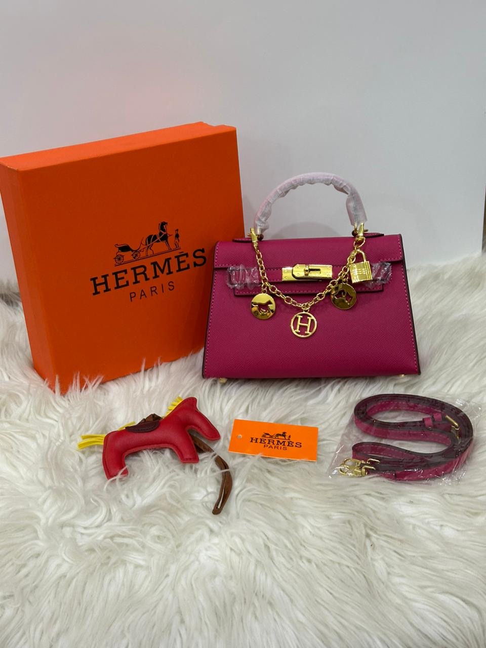 Hermes kelly with Brand Box and Charms