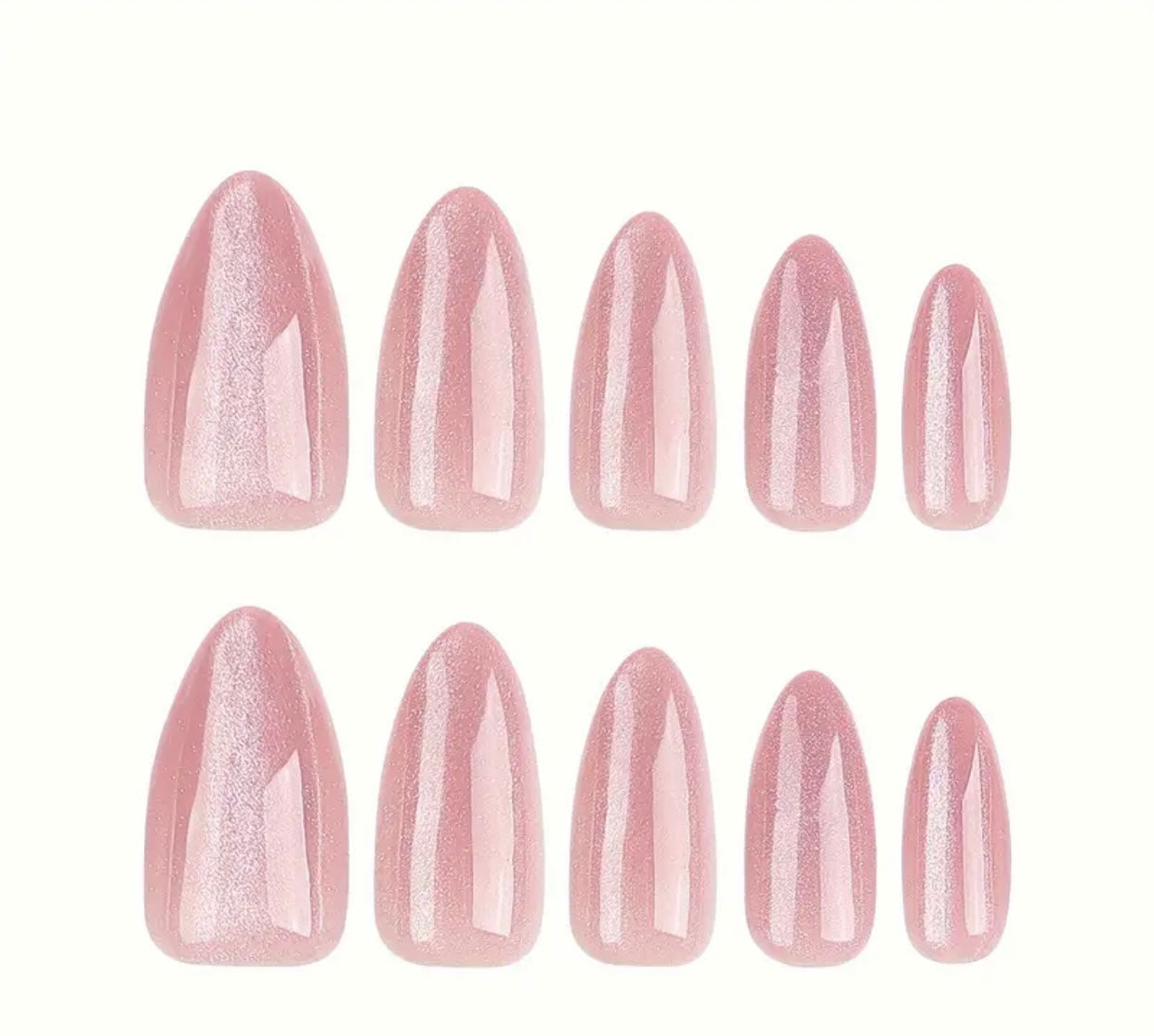 30-Pieces Nude Almond Shape Press-On-Nails