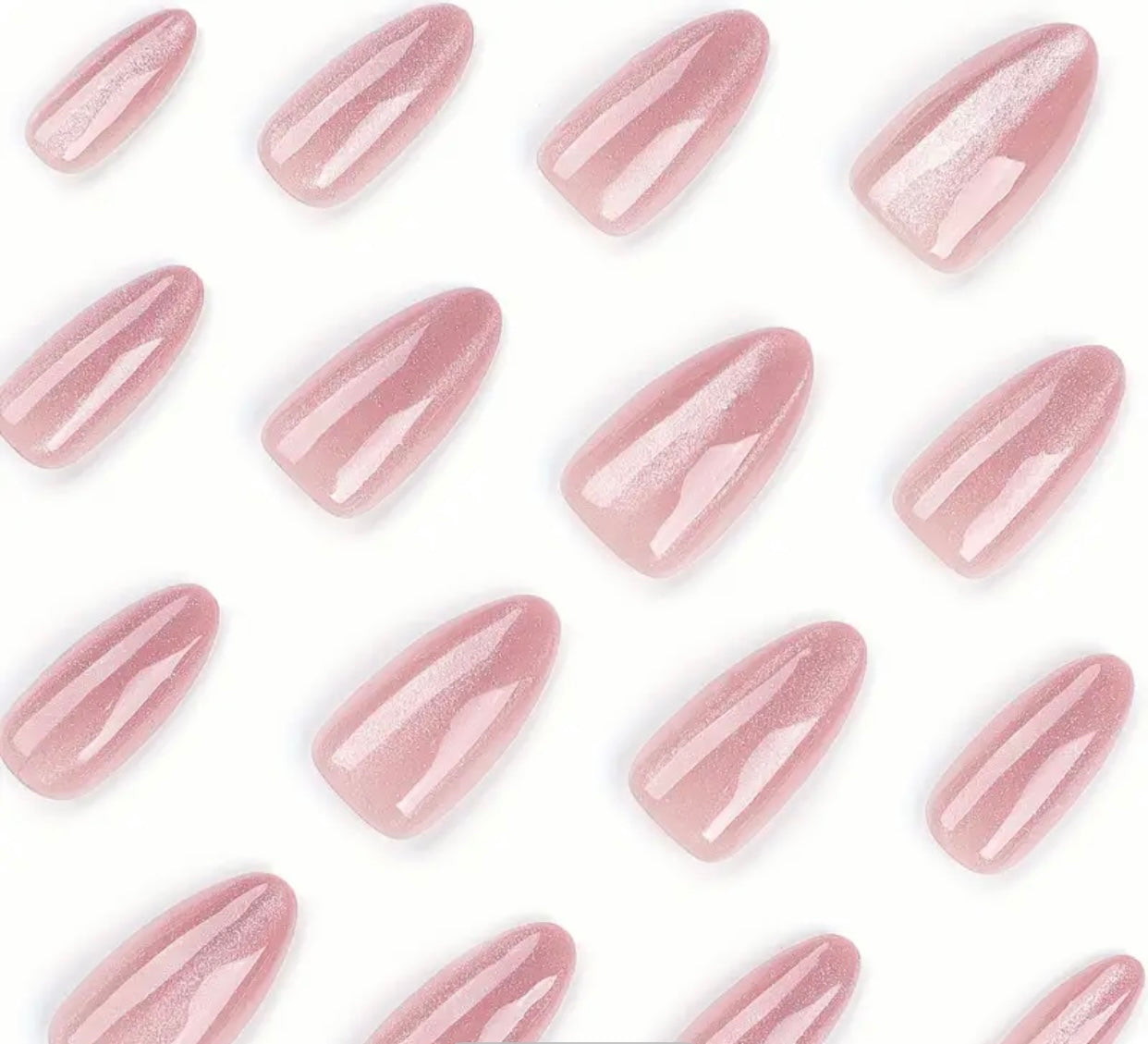 30-Pieces Nude Almond Shape Press-On-Nails