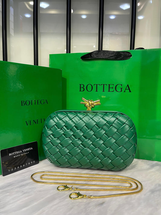 Bottega Veneta Knot Clutch with Brand Box and Dust Bag