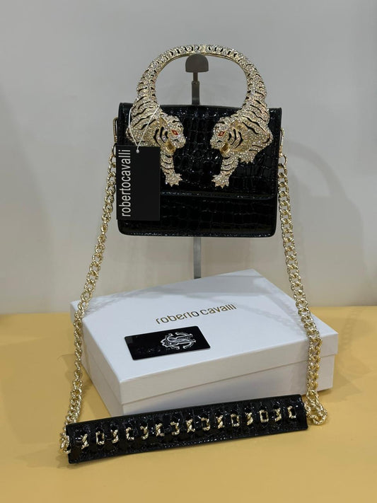 Roberto Cavalli Roar Bag with Brand Box