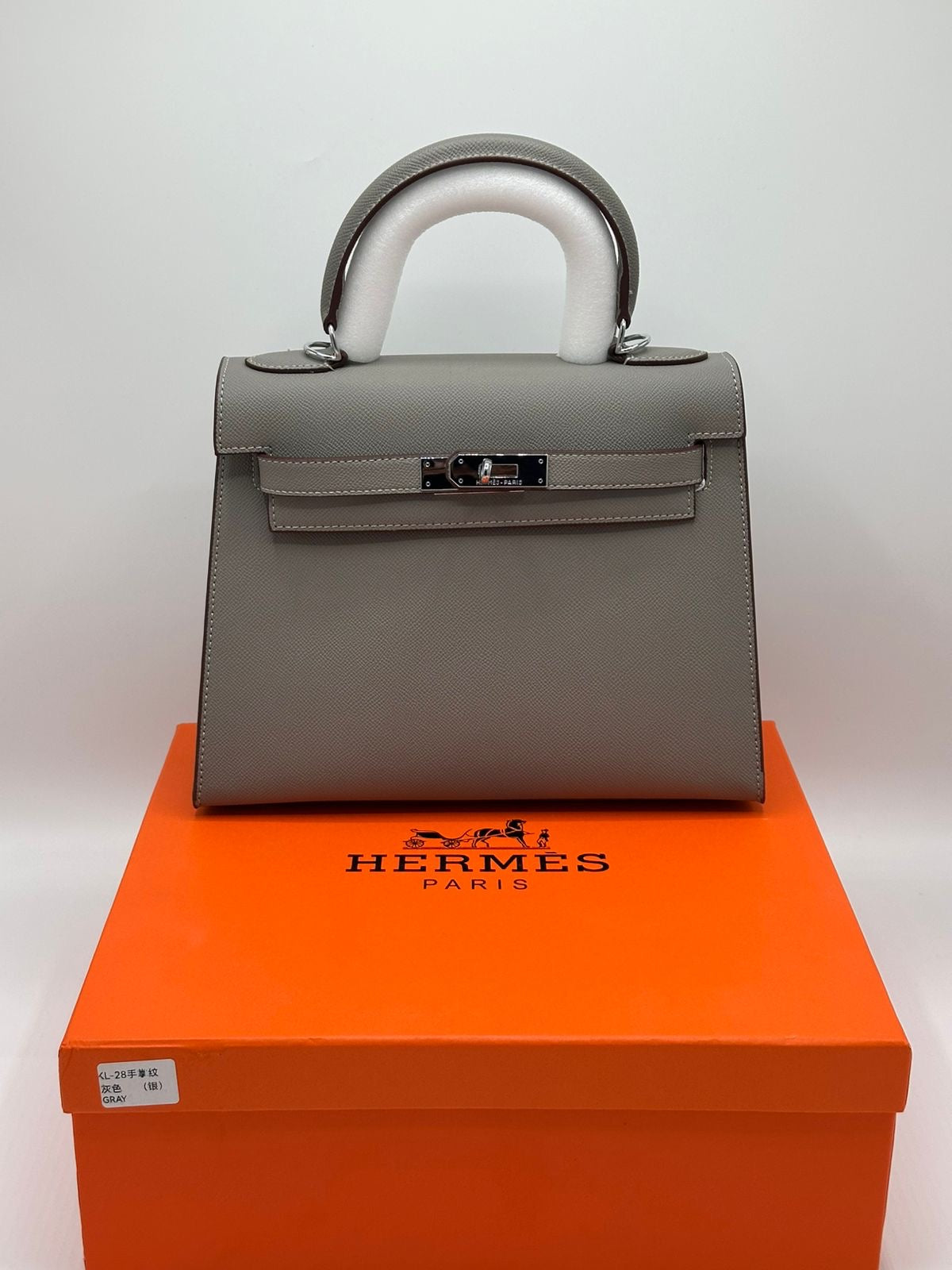 Hermes Kelly Silver Hardware with Brand Box