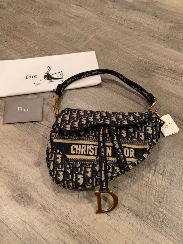 Christian Dior Saddle Bag with Brand Box