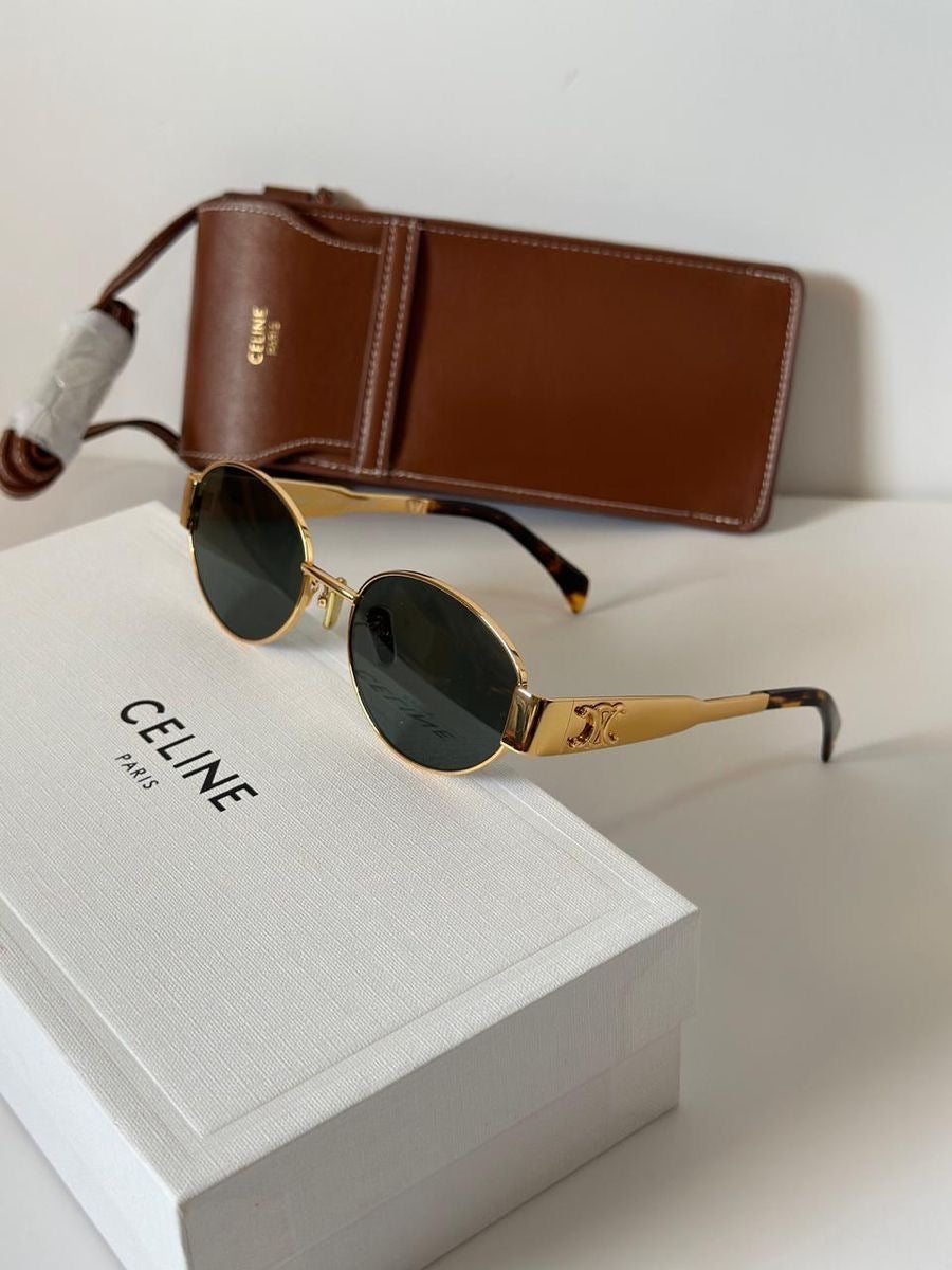 Imported CELINE sunglasses gold frame