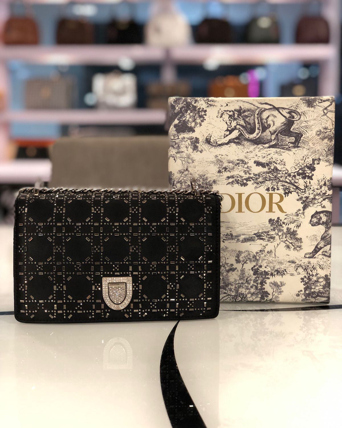 Dior Handbag with long strap- With Brand Box