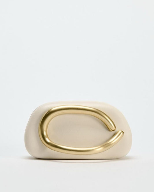Zara Clutch White Colour
