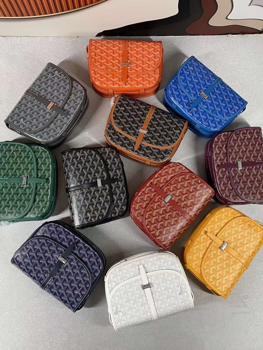 Goyard Belvedere Bag with Brand Box