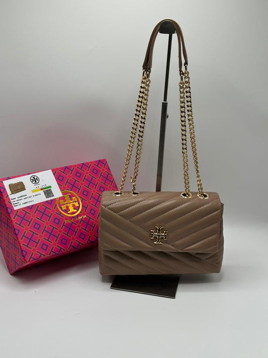 Tory Burch Chevron Chain Bag with Brand Box