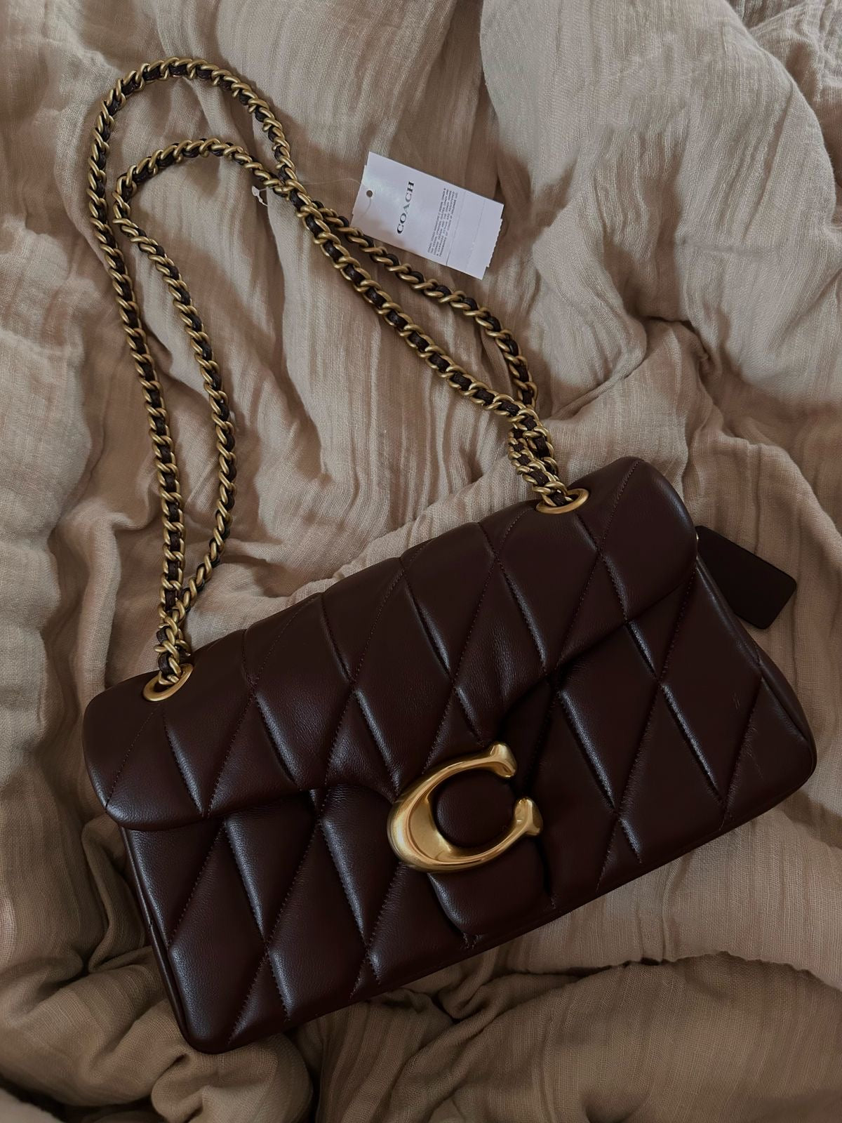 Coach Quilted Tabby 26-Genuine Leather