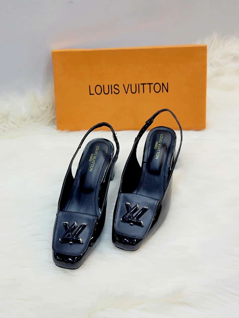 Imported LOUIS VIUTTON Block Heel