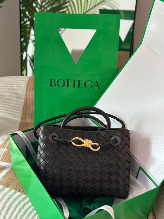 BOTTEGA VENETA BV Andioma Burgundy Bag with Brand Box - Small