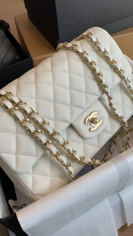 CHANEL Quilted Bag with Brand Box