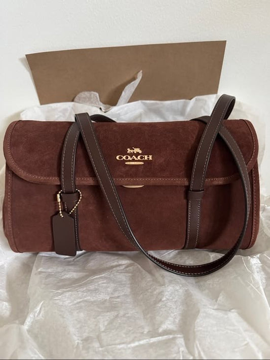 Coach Bridget Shoulder Bag Suede with Brand Box