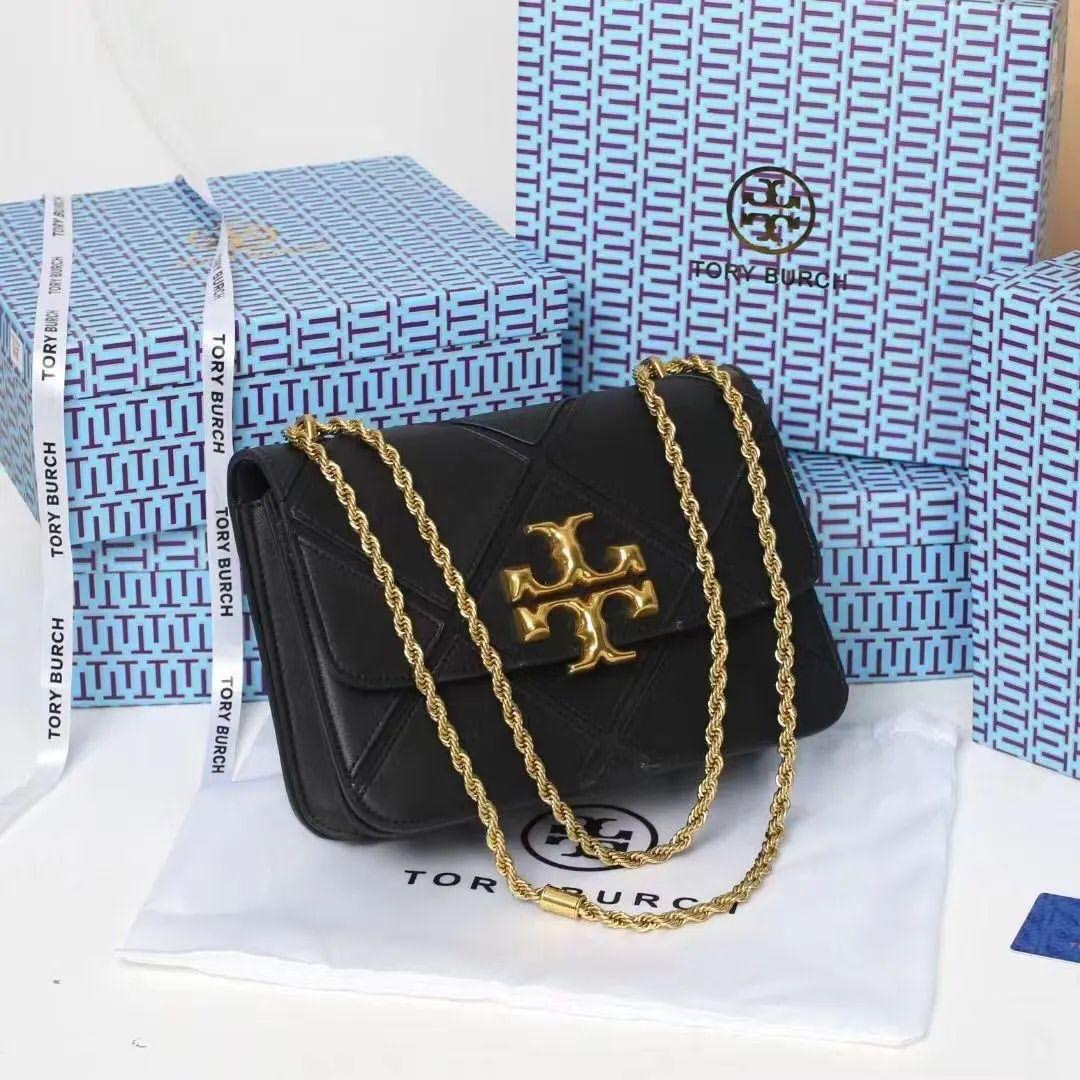 Tory Burch Eleanor Quilted Convertible Bag with Brand Box