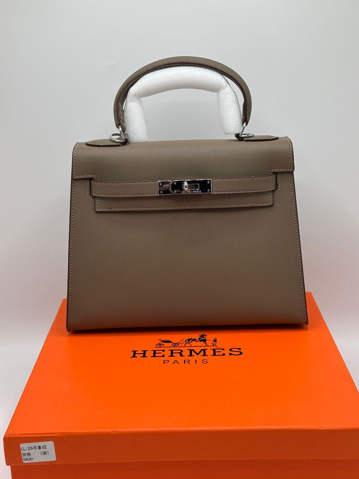 Hermes Kelly Silver Hardware with Brand Box