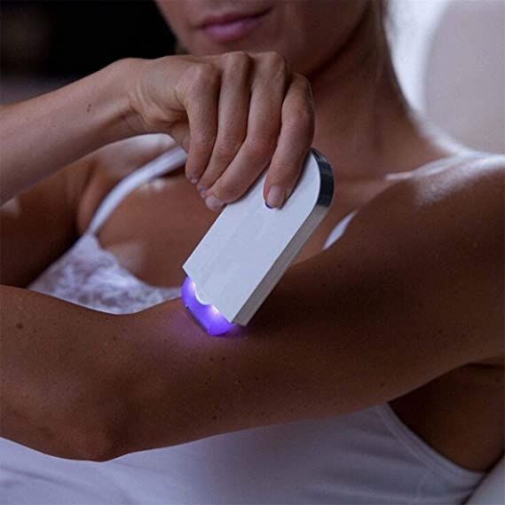 Painless Hair Removal Rechargeable Lithium-Ion Battery Device- Advanced Censor Light Technology- 3 in 1- For Men & Women