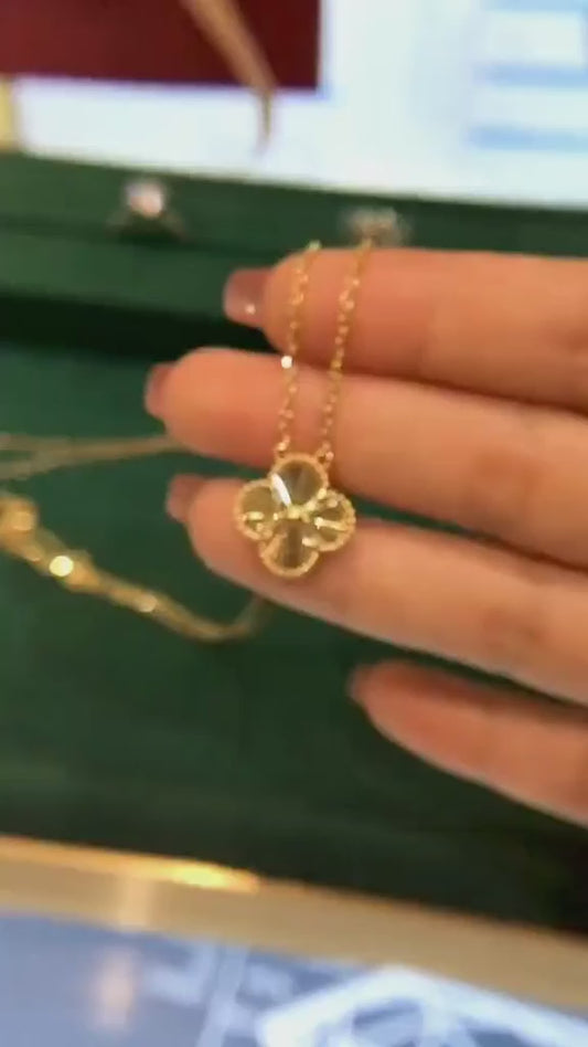 Gold Clover Necklace